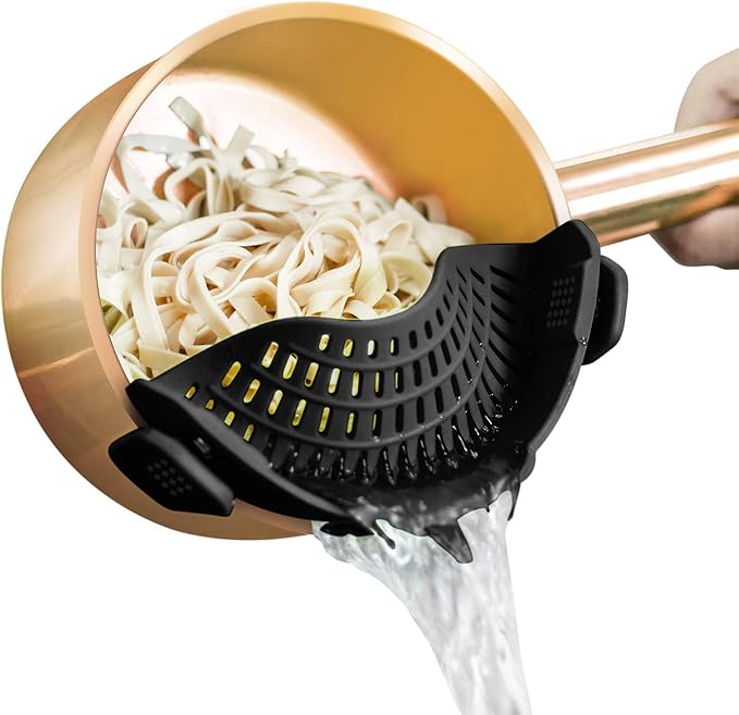 Clip on strainer
