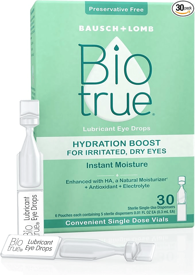 Individual eye drop packets 