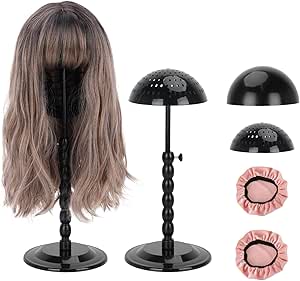 Adjustable wig stand 