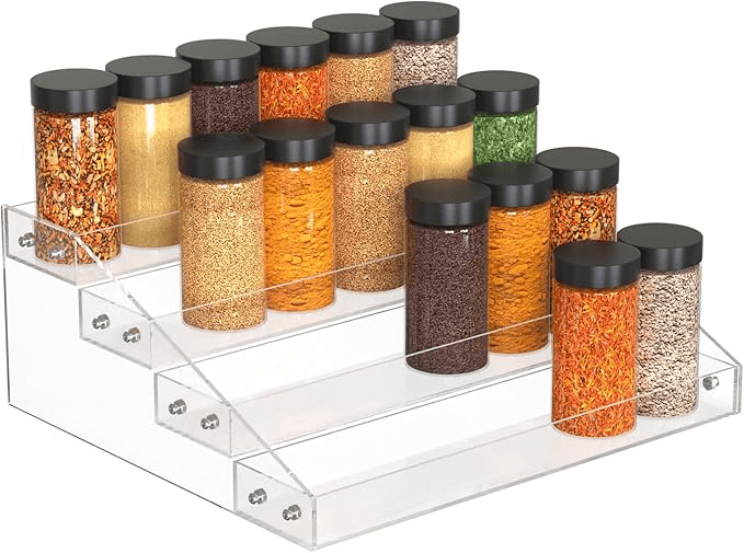 Spice shelf organizer