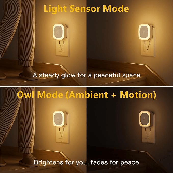 Plug in night light with motion sensor. 2 for&nbsp;$14.99