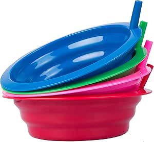 Kids soup bowls with straws for fussy eaters