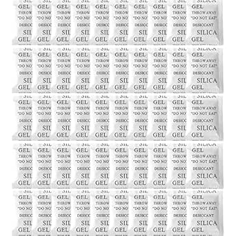 Silica gel packets. Stock up on these