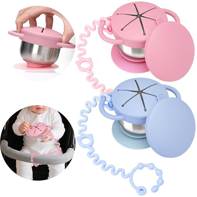 Snack cup attachable to stroller