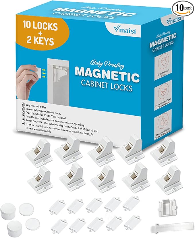 Very good magnetic cabinet locks only $25 for 10 pieces