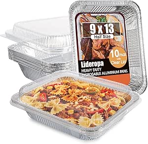 9×13 pans with clear lids