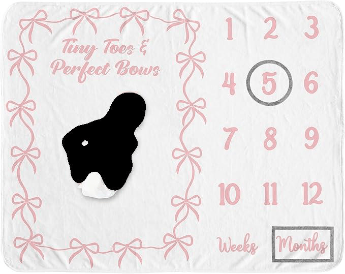 Baby milestone blanket