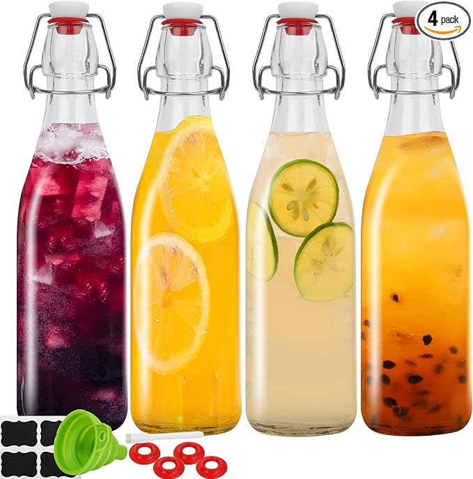 Pitchers with labels and filling funnel $21