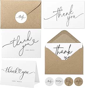 Big box thank you cards few styles