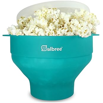 Collapsable microwave popcorn bowl